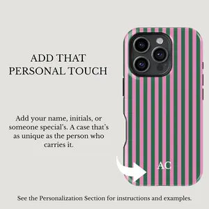 Custom Initial Striped Phone Case: Preppy Monogram iPhone Case Compatible with iPhone 15 16 14 17 Pro Max 13 12 11 XR AIR XS Plus Cute Soft Silicone Drop Protection Rugged and Durable gift for her men's cool gadgets iphone 17 pro max cases girls