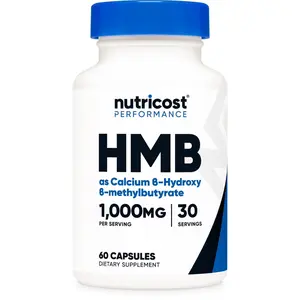 Nutricost HMB Capsules 1000mg 60 Count Daily Supplement for Training Routine Support