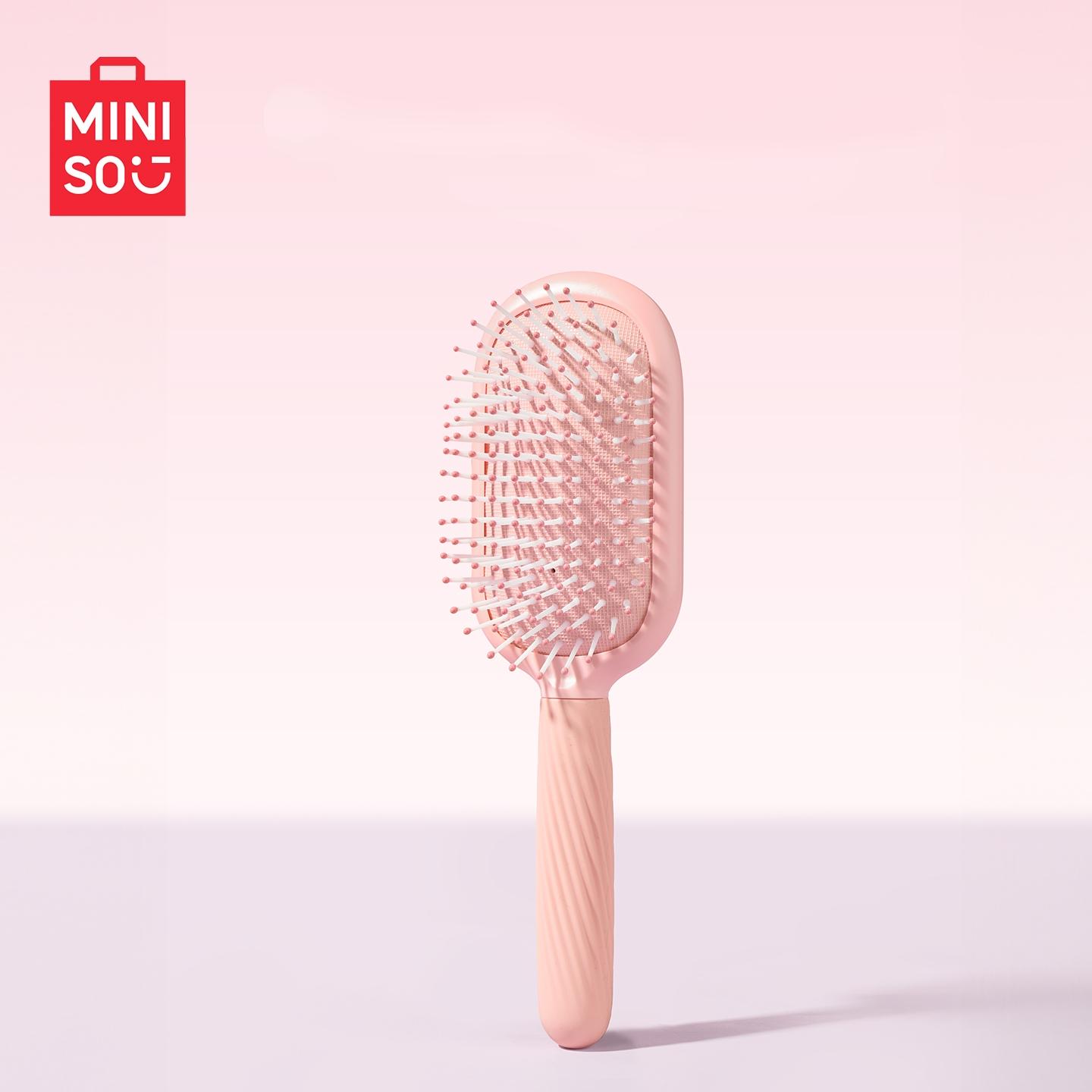 MINISO Air Cushion Massage Hair Brush - Anti Tangling Detangling Smoothing Brush, Unisex Scalp Care Tool for Wet/Dry Use, Daily Care, All Hair Types, Back To School Styling Aid