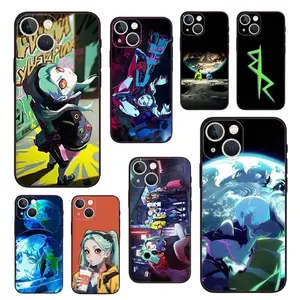 E-Edgerunners Cartoon C-Cyberpunk phone Cases For iPhone 17 16 15 14 13 12 Promax Pro Plus, hard shell protection ,Unique design,best Gift