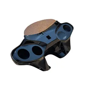 QK Racing compatible Harley Davidson Glossy Fat Boy Fatboy Lo and S Batwing Fairing 4x5.25 Speaker Cutout