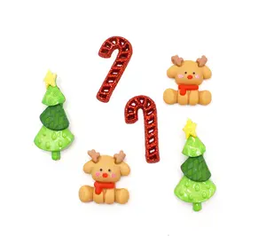 Rudolph Fun Christmas Holiday Themed Shank Back Flat Back Buttons