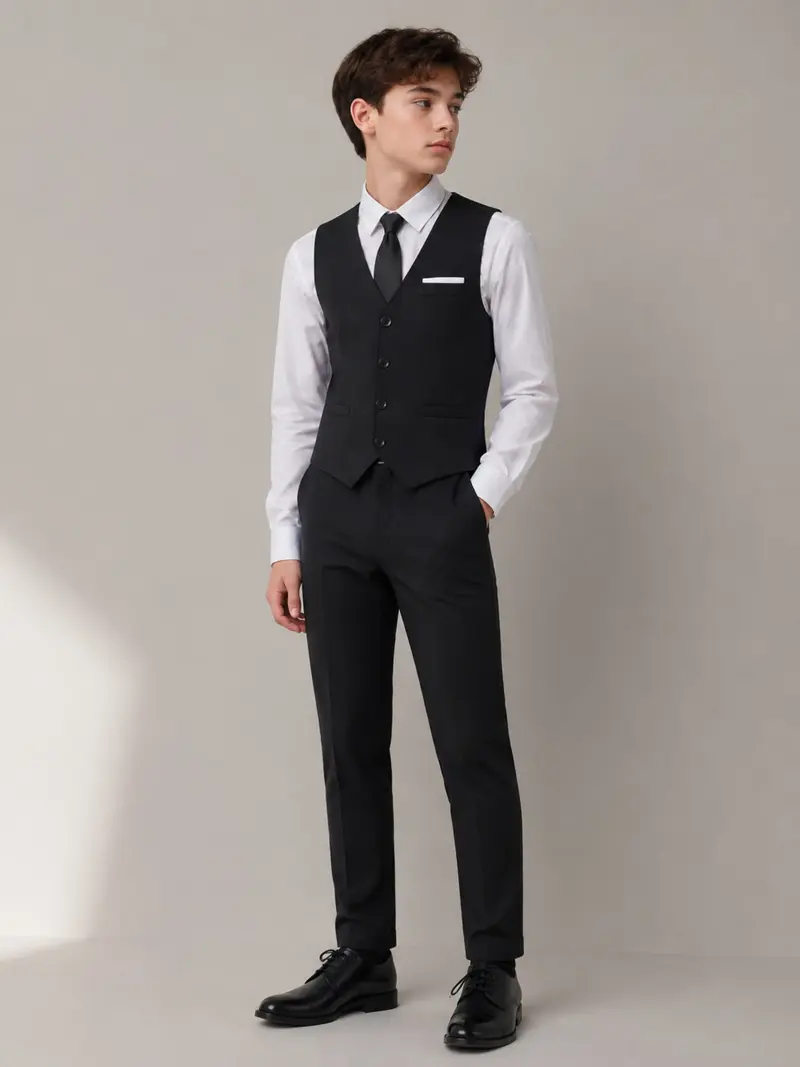 casual or formal youth dress shirt Ferrecci Solid Boys Button Down Dress Shirt – FHYINC main image 1