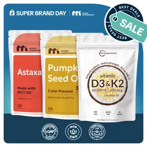 Emily May’s Glow Hair bundle: Astaxanthin 120 Softgels, Pumpkin Seed Oil 150 Softgels, Vitamin D3 K2 10000IU 180 Softgels