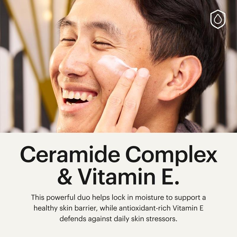 MANSCAPED® Skin Ultra™ Face Moisturizer - Men's Daily Hydrating Skincare Lotion Infused with Hyaluronic Acid, Vitamin E & Shea Butter, Non-Greasy, Fast Absorbing