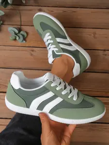 Men's Casual Sport Shoes, PU Upper Material, PVC Sole, Low Top Design, Plain Pattern, All Seasons Wear, Comfortable and Stylish, Sneaker