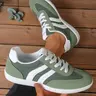 Men's Casual Urban Sport Shoes, Footwear, PU Upper Material, PVC Sole, Low Top Design, Plain Pattern, All Seasons Wear, Comfortable and Stylish, Low Top Trainers, Sneaker, Stylish Sneakers
