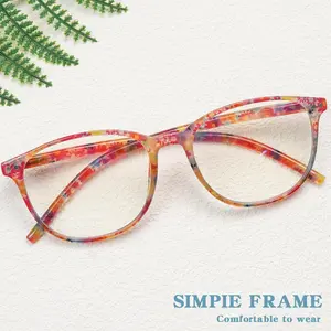 Women's 4-Pack Progressive Multifocal Anti-Blue Light Reading Glasses - Lightweight Frame, Spring Hinges, 3-Level Vision Adjustment, Eye Pressure & Fatigue Relief, Box Included - For Reading, Daily Commuting, Festive Gift (Mix Color)