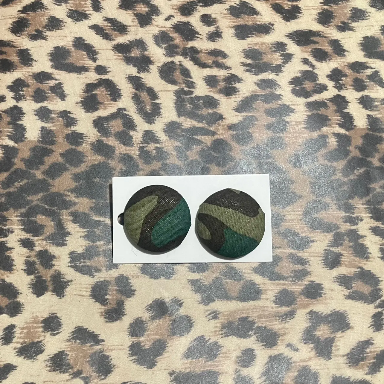 Oversized Button Earrings