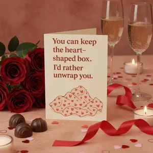 I'd Rather Unwrap You Card | Funny Valentine's Day Card