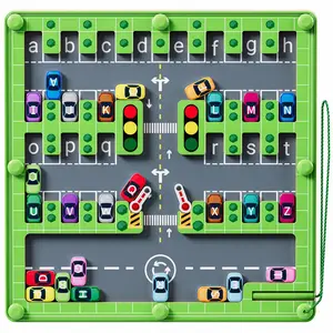 Montessori Fine Motor Skills Toys, Magnetic Alphabet Maze, Educational Toys, Sensory Toys Valentines Day Gifts, Christmas Gifts,  tablero magnetico