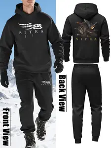 “Wilderness Dominator SITKA Set! Distressed Duck Print Hoodie & Joggers | Arctic Edge 🔥🦆❄️”