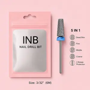 INB 5 in 1 Carbide Nail Drill Bit – 3/32” (6M) Professional Bit