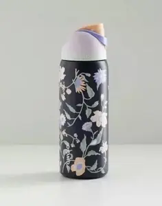 Owala FreeSip Insulated Water Bottle 32oz – Midnight Garden | Urban Outfitters Exclusive | Leak-Proof, Built-In Straw, Stainless Steel | Dark Floral Aesthetic Tumbler for School, Gym & Travel