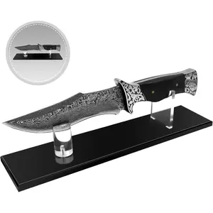 Acrylic Knife Display Stand Knife Holder, Knife Display Case for Fixed Blade Knife Collection Display, Single Knife Display Stands Suitable for Displaying Most Knives