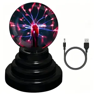 Touch-Responsive Plasma Sphere Lamp – USB Operated, Static Electricity Light for Home Decor, Celebrations, Educational Use, & Birthday Gifts