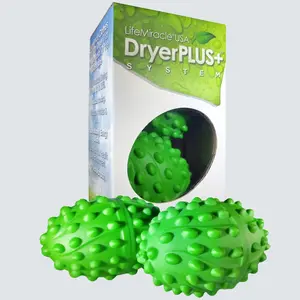 Life Miracle Dryer Balls XL Reusable Non Toxic Laundry Softener Wrinkle Replace Fabric Softener Wool Vegan Sheep Safe Scent Natural Set Perfume Lint