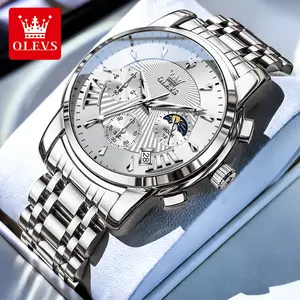 OLEVS Stylish Men's Quartz Watch Luminous Waterproof Sports Wristwatch Model 2892