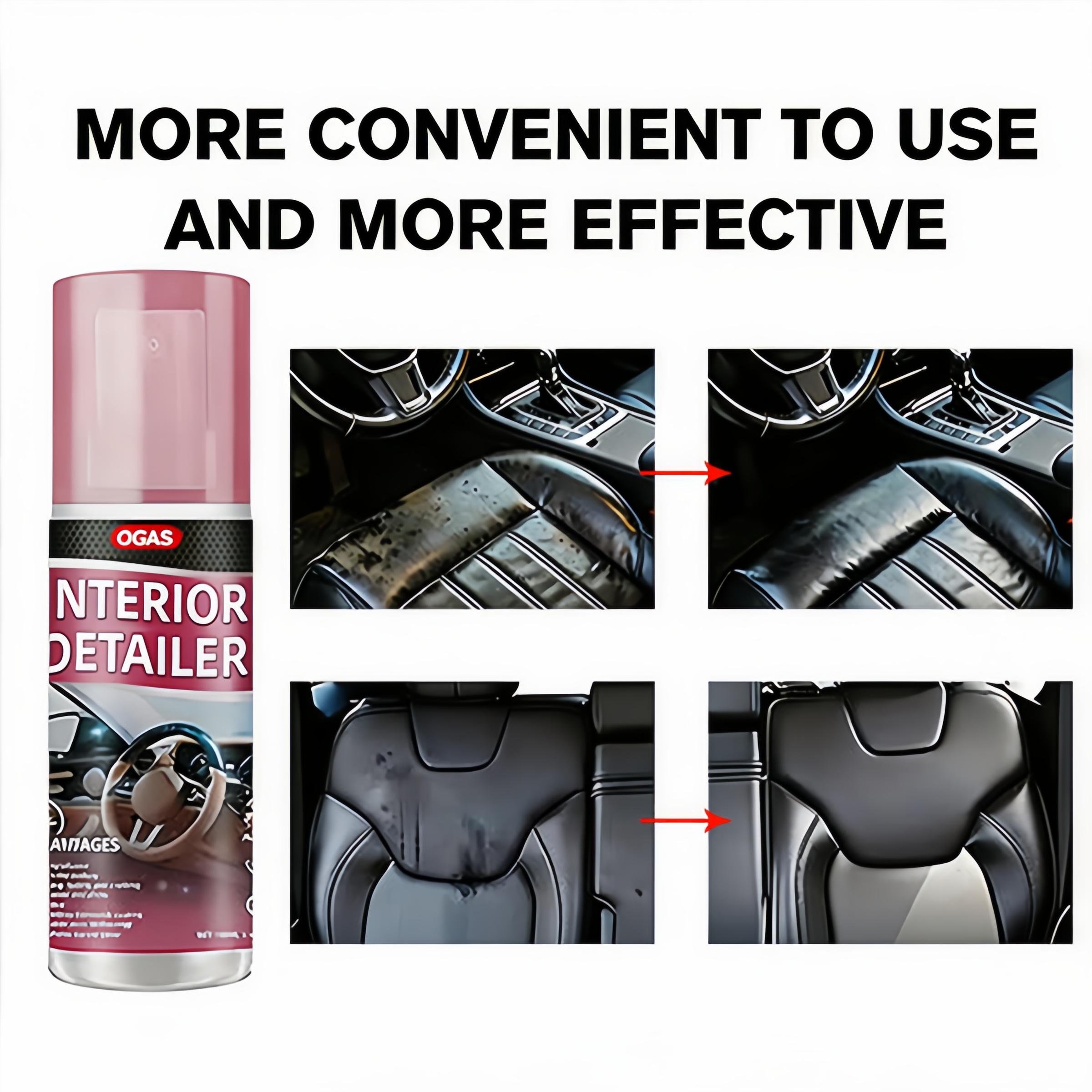 100ml Multi-Purpose Car Interior Polishing Cleaner - Gentle Neutral Formula for Car Seats, Dashboards, Steering Wheels & PU Fabrics - All-Season Renovation & Surface Care for Home and Vehicle, Car Seat Cleaner, Car Wash Foam Soap, car detailing product