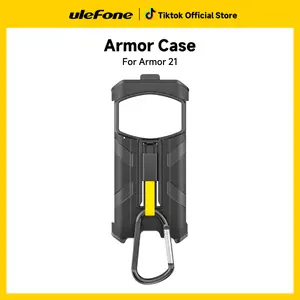 Ulefone Armor 21 Rugged Smartphone Phone Accessory，Waterproof and Drop Resistant Cellphone Casing with Back Clip and Carabiner, Shockproof,  Screen Protector,Black, Easy to Attach,  Carry Accessories Cover Handheld Protection Protective