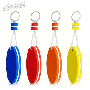 Floating Keychain, Boat Keychain, Waterproof Key Ring, Floating Key Ring, Anti-Lost Key Pendant, Boat Key Holder, Water Sports Keychain, Fishing Keychain, Surfing Key Ring, 4 Pack Floating Keychain