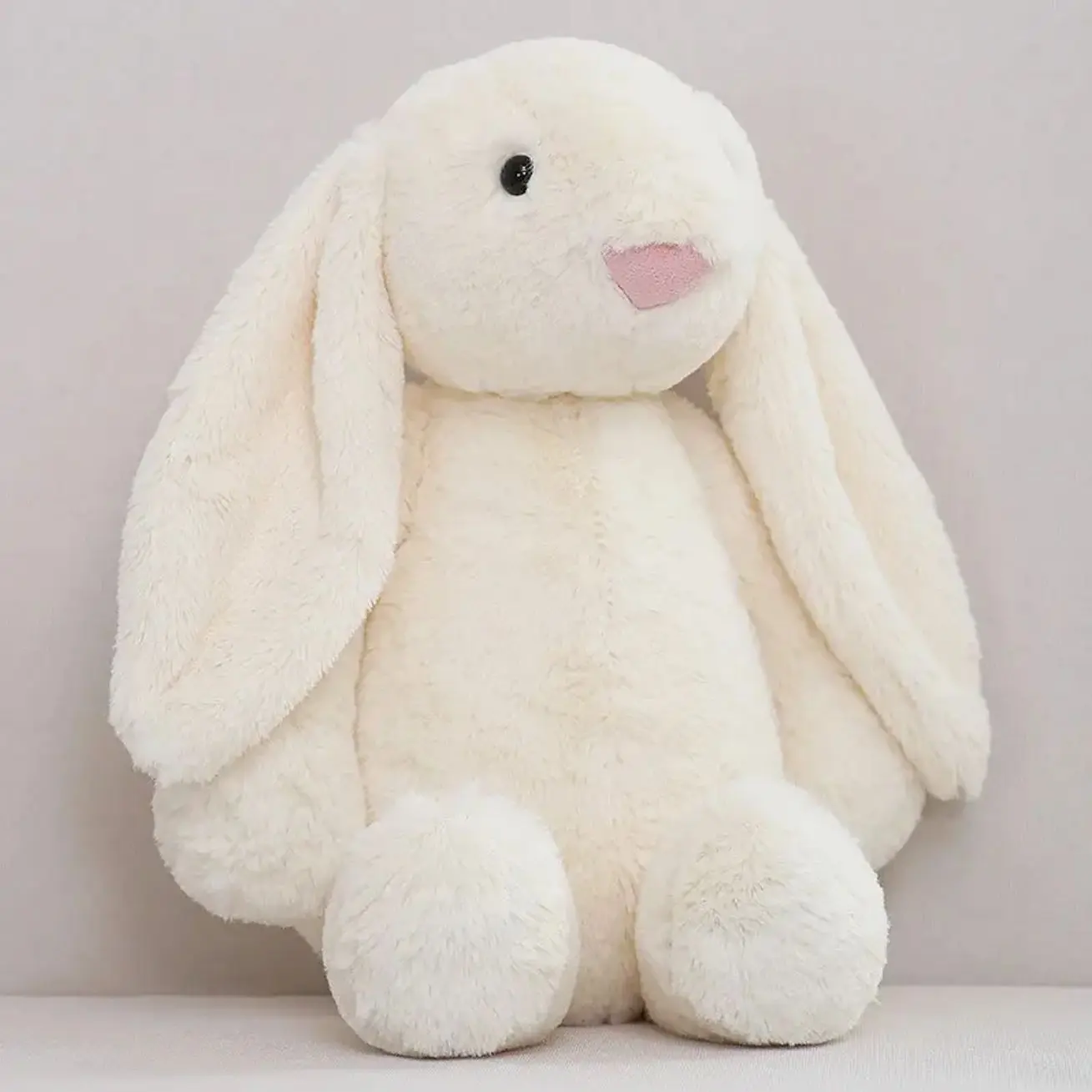 Bunny Jellycat Fluffy Plush Toy, Relief Soft Stuffed Rabbit, Cute Bunny Doll, Cozy Companion, Anniversary Gift, Christmas Present, Perfect Cuddle Buddy for Kids & Adults
