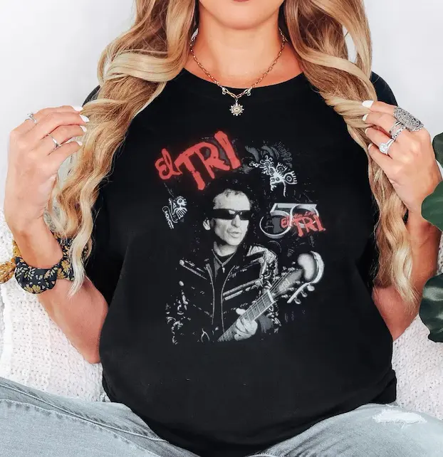 EL TRI RARE Embroidered Alex Lora Three Souls Unisex T-Shirt HE41217