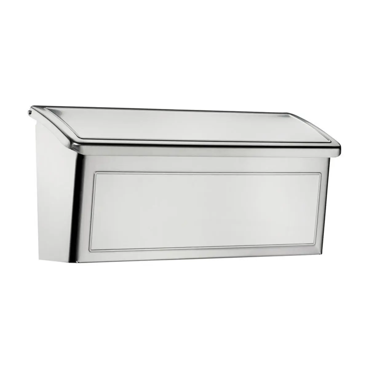 Venice Rust-Resistant Stainless Steel Wall-Mount Mailbox - 7.13x14.65x4.13 in Single Unit Home Organizer, Lift Top & Racks, US Postmaster General Approved for Mail Storage