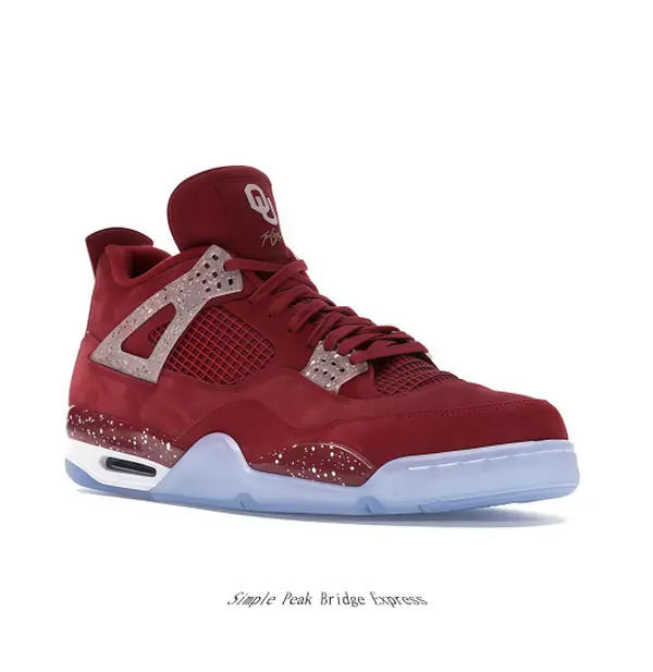 Deep Red Suede & Mesh Mid-Top Basketball Sneakers | Retro Chunky Shoes with Glittery Silver Accents & Translucent Sole