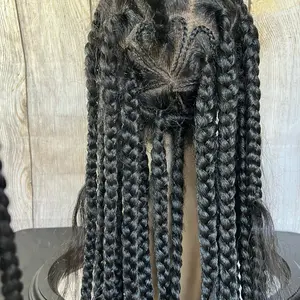 36” inches  jumbo  Knotless lace wig
