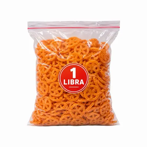 Palmex Rueda Fried Snacks (1LB) - Orange Wheel Shaped Chips for Snacking