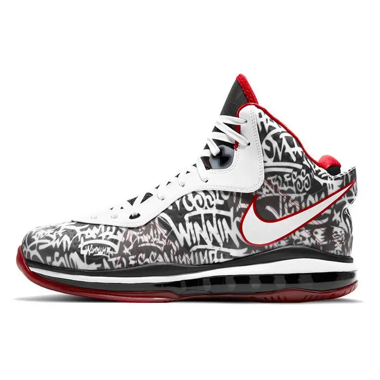 Nike LeBron 8 Graffiti Retro Comfort Mid Top Basketball Shoes Unisex DD8306-001