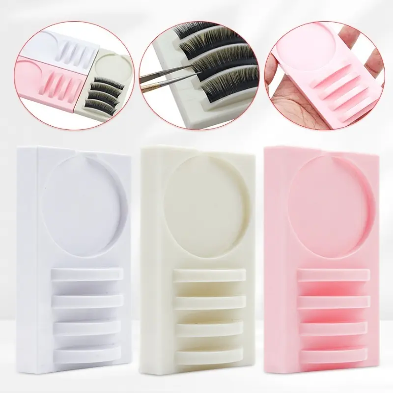 1pc Acrylic Lash Extension Tray including Stand, Makeup Tray, 2-in-1 Reusable Design for Organized & Efficient Lash Extensions, Meticulous Care Tool for Technicians