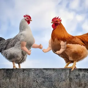 Funny Chicken Arms Toy, Hilarious Costume Accessory for Parties & Pranks, Fits Chickens, Parrots, Ducks, Ideal for Halloween & Christmas Gags