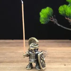Roman Soldier Incense Burner, Desktop Decorative Item, Aromatherapy Diffuser, Home Decoration, Room Decor, Office Accessory, Incense Holder