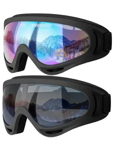 Ski Goggles, Snow Snowboard Goggles for Men Women Kids, Foam Anti-scratch Dustproof Skiing Glasses