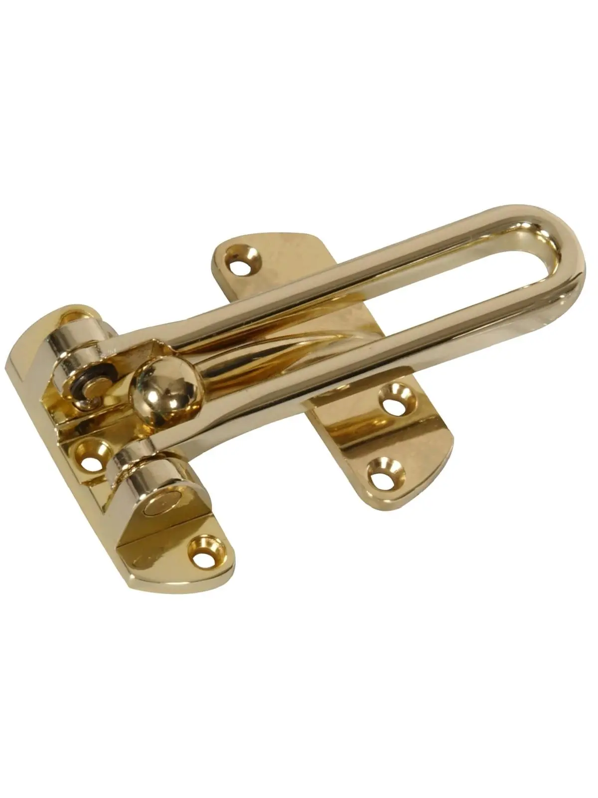 Hillman Group 851213 Carded Brass-Plated Door Security Guards, 4.1 x 4.8 x 8 in, for Garden, Lawn & Personal Use