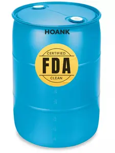 Water Barrel | Solid Mold |2 Inch Bung Holes, Good for Long Term Drinking Water Use | BPA Free. Made in USA