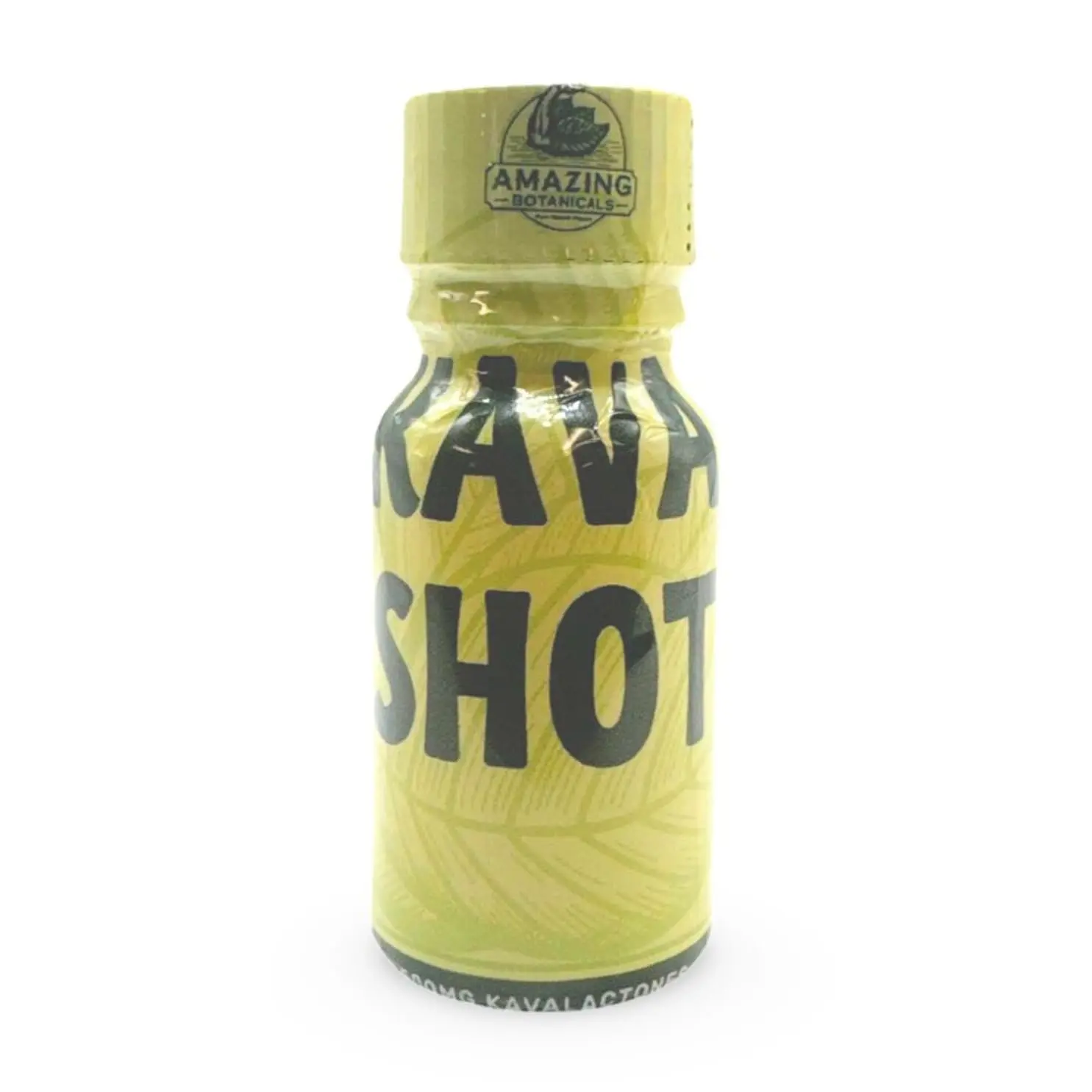 Amazing Botanicals Natural Liquid KAVA Wellness Shot - 500mg Kavalactones, Original Flavor, 10ml Dietary Supplement for Calm Healthcare Support, Natural Wellness Boost