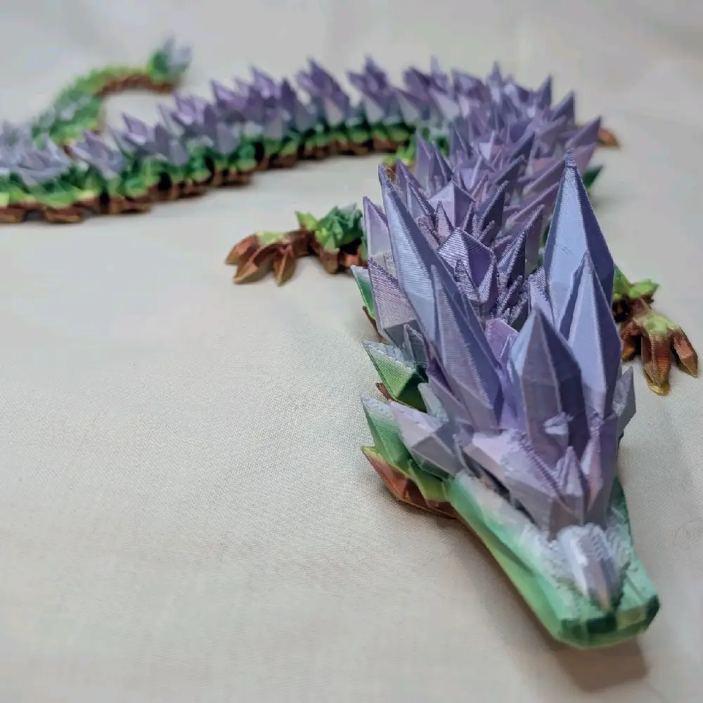 Creative Crystal Dragon Perfect for Your desktop or Shelf - Unique Colors Decor ornament