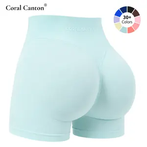 Coral Canton High-Waisted Athletic Compression Shorts - Butt Lifting, Booty Lifting, Tummy Control, Stretchy Seamless, Breathable Sporty Shorts for Summer Workout Use, Breathable Athletic Shorts,summerwins