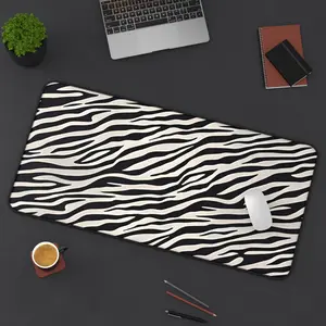 Desk Mat Animal Print Zebra, Office Desk Accessory, Mouse Pad, Computer Accessories, Desk Decor, Work From Home, Gift for Coworker