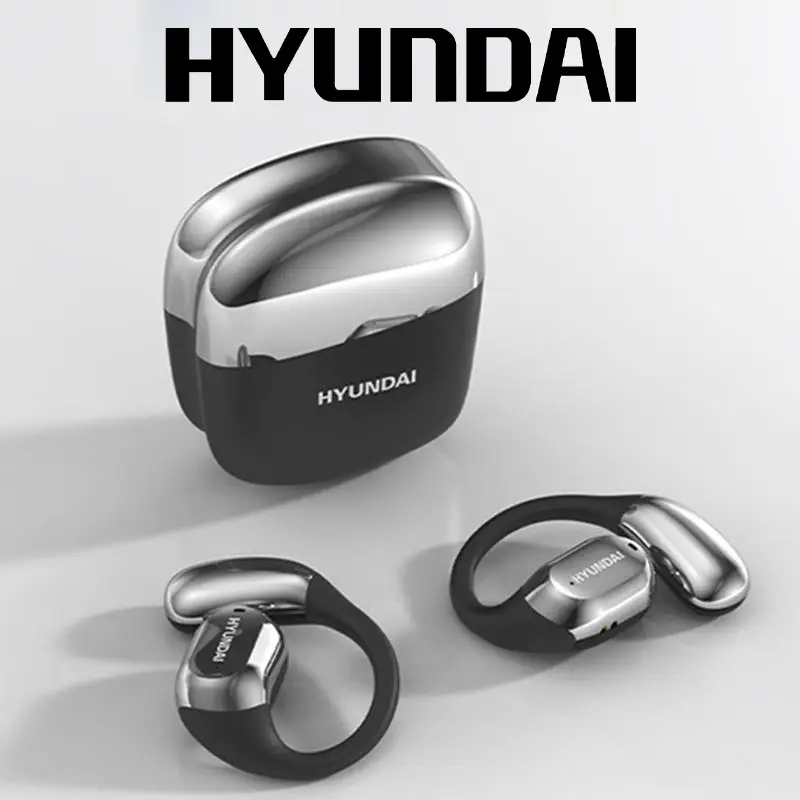 HYUNDAI Space-Y3PRO OWS High-Fidelity Robust Bass Audio Headphones, Ultra-Comfort Ergonomic Open Ear Headsets, Waterproof Sports Earbuds for Running F