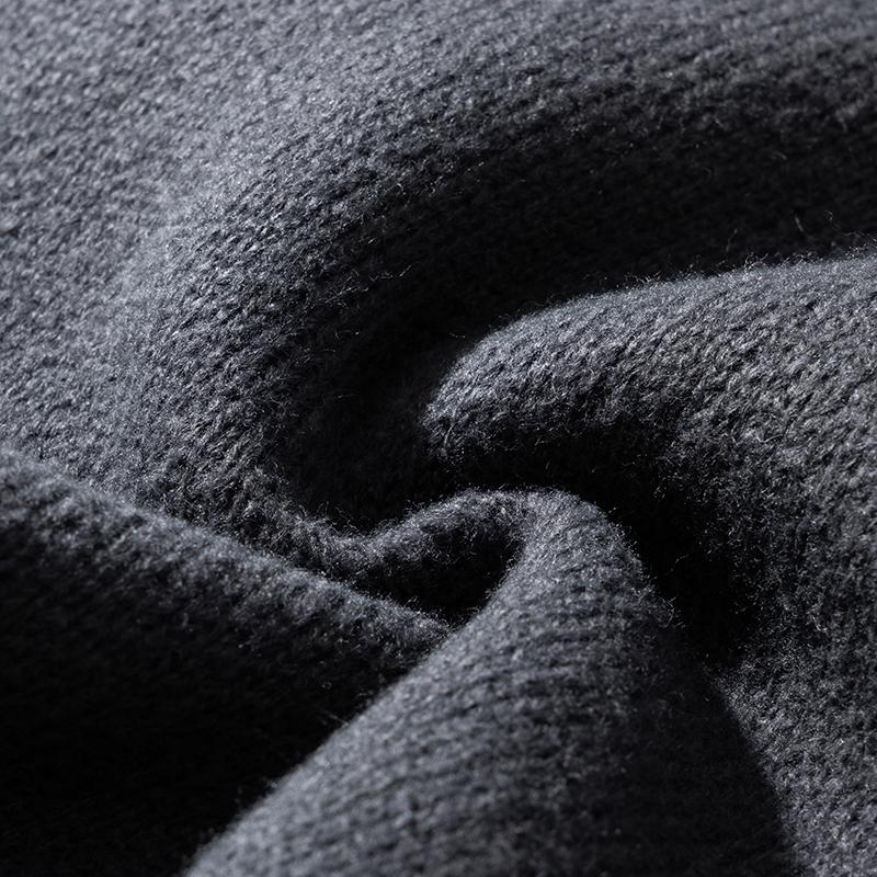 Men’s hooded knit sweater, simple classic design, autumn/winter cardigan with ribbed detailing, two pockets, available in multiple colors