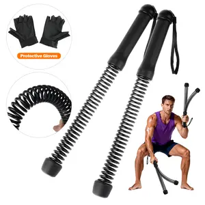 Weighted cordless battle rope, heavy-duty portable cordless battle rope, suitable for home gyms, includes anti-slip gloves, for strength training, high-intensity interval training (HIIT), and low-impact cardio exercises, suitable for both men and women.