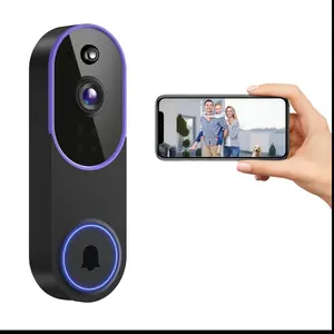 1080P Wireless Smart Doorbell with Color Night Vision 166° Panoramic Monitoring Two-way Audio Real-time Security 2.4G WiFi AI Detection USB Charging & Smart Motion Sensing Technology