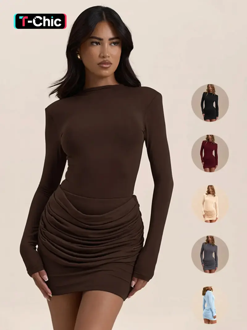 green fit and flare mini dress Shop Green Fit And Flare Mini Dress With Wrap - for Women | OUTZIDR
