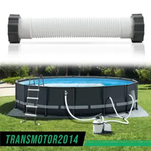 CROSSDESIGN Fit For Intex Pool Replacement Part 11388 14 Inch Sand Filter Pumps Hose White
