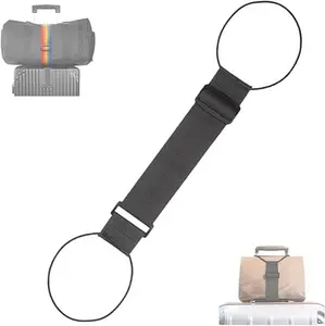 Luggage Straps for Add a Bag Bungees Lightweight Easy Elastic Wrap Belts for Attaching Extra Bags Purse to Suitcase Handle Handbag Backpack Spinner Carryon Travel Airport