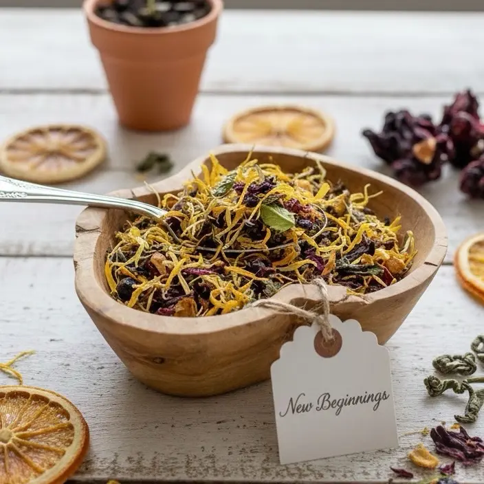 New Beginnings Caffeine Free Tea Blend for Smooth Starts Beverage Natural
